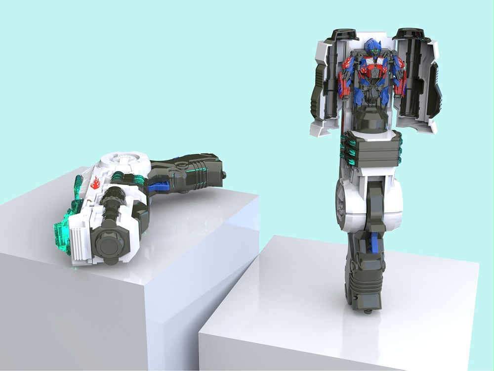 擎天柱变形枪玩具设计 擎天柱变形枪玩具设计